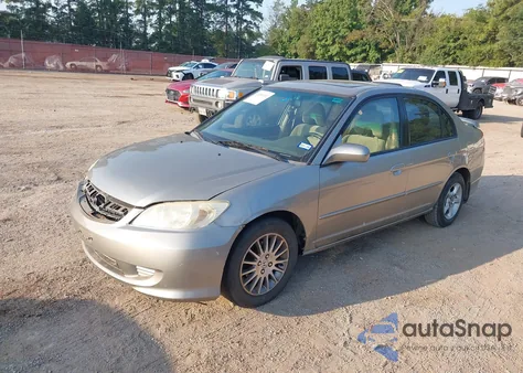 2005 Honda Civic Ex из США, поврежденный, VIN 2HGES26745H557059